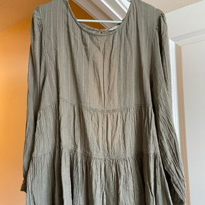 Long Sleeve Tiered Babydoll Top